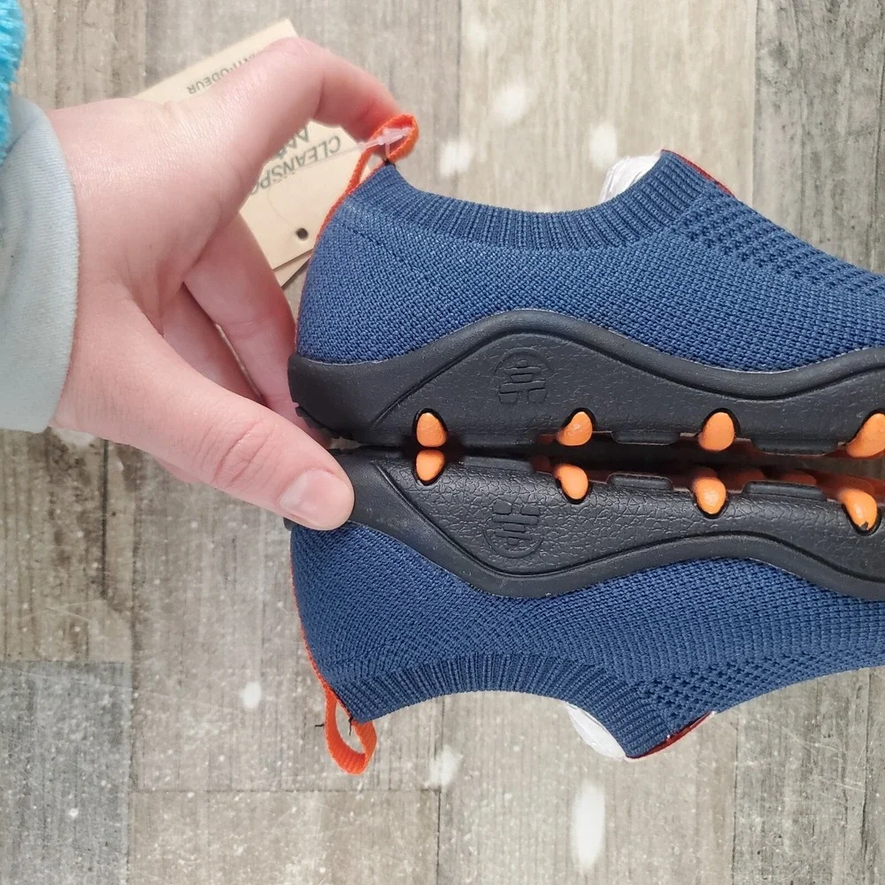 Kamik‎ Harrow Toddler Shoes Sz 12 Casual Slip On Round Toe Navy Blue Sneakers